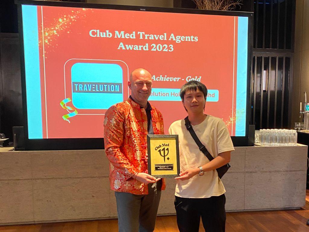 Club Med Awards 2023 - Top Achiever Gold - Travelution Holidays