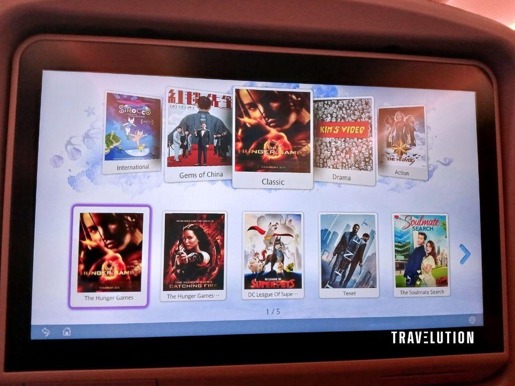 Flights to Lijiang Review - Shanghai Airlines Boeing 787 In-Flight Entertainment