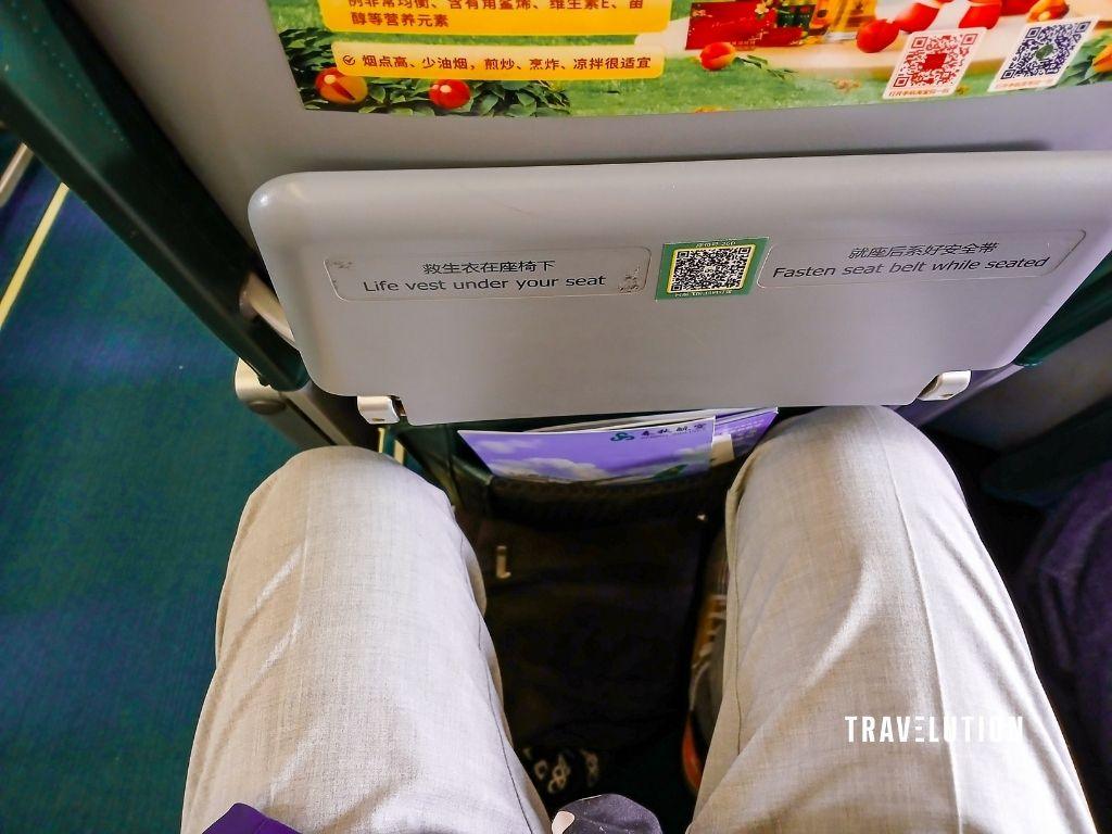 Flights to Lijiang Review - Spring Airlines Leg Space